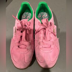 PUMA Pink and Green Sneakers